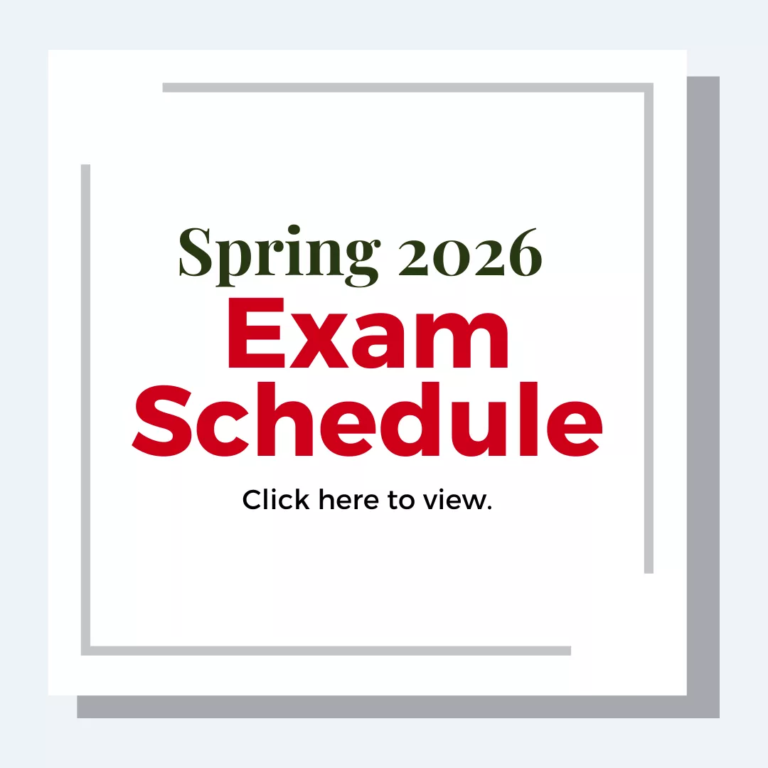 Spring 2026 Exam Schedule